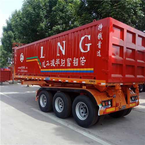 后翻自卸半掛車廠家